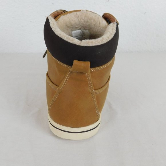 Nordstrom Rack Women Size 5 Shoes Brown Faux Leather Faux Fur Lining FLAW - Picture 5 of 13